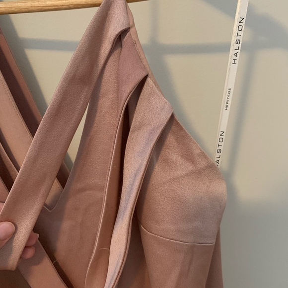 Halston Heritage Women’s Strappy Slip Dress Size 4 Blush Pink - Picture 7 of 16